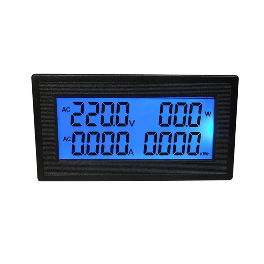 

110V 220V 380V Three-Phase AC Ammeter Multifunctional Digital Display Power Frequency Tester AC60-500V 20A Split Type