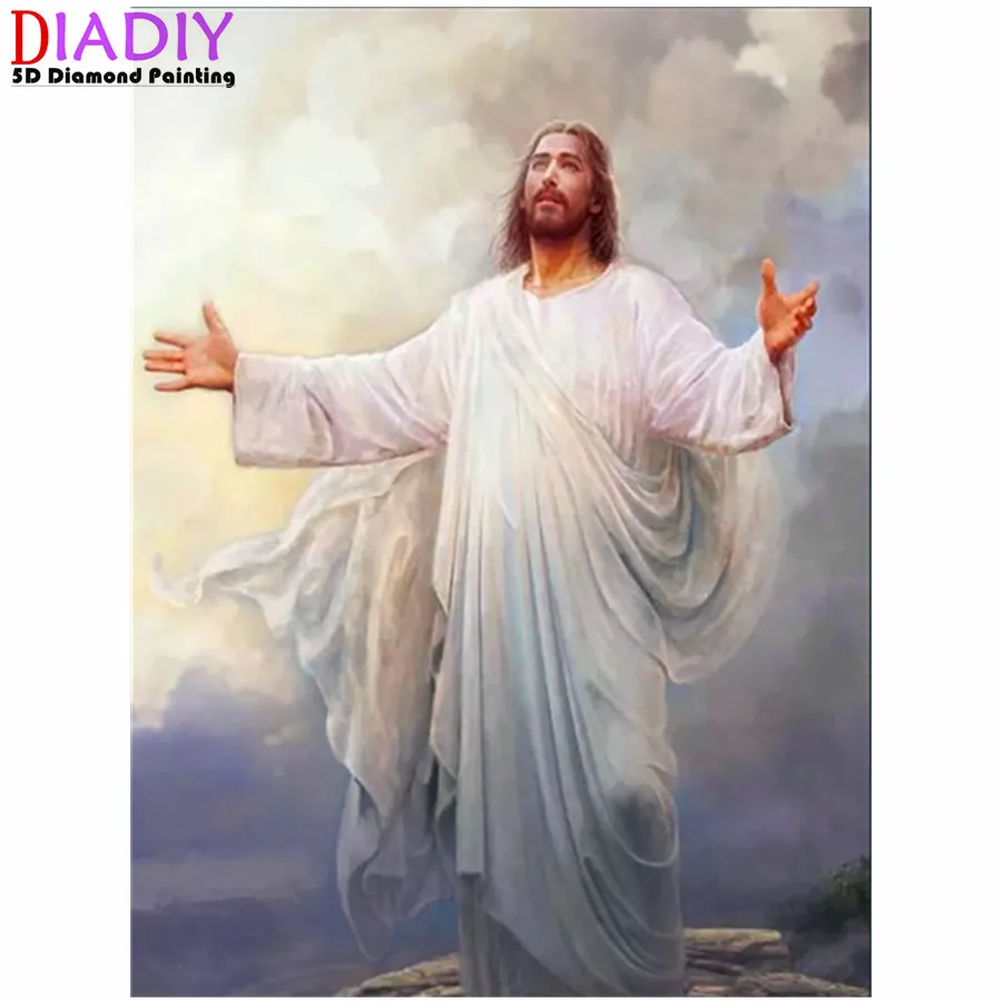 

5D DIY Diamond Painting New Arrivals Religion Diamond Embroidery Sale Jesus Rhinestones Full Mosaic Decortion