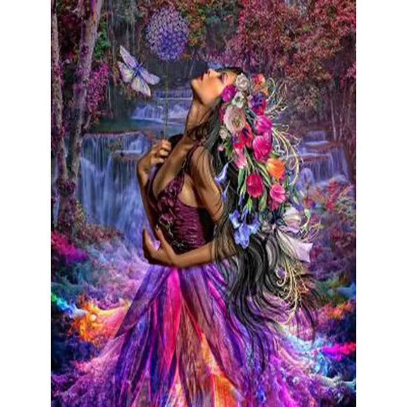 

5D DIY Diamond Painting Embroidery Portrait Abstract Art Flower Woman Full Square Round Drill Home Decor Rhinestone Mosaic L05