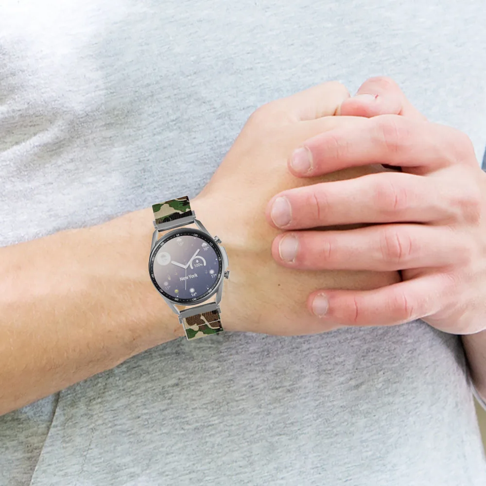 

20mm Elastic Watch Band for Amazfit GTS 2 Soft Stretch Nylon Loop Bracelet for Amazfit Bip lite/GTR 42mm/NEO Strap Replacement