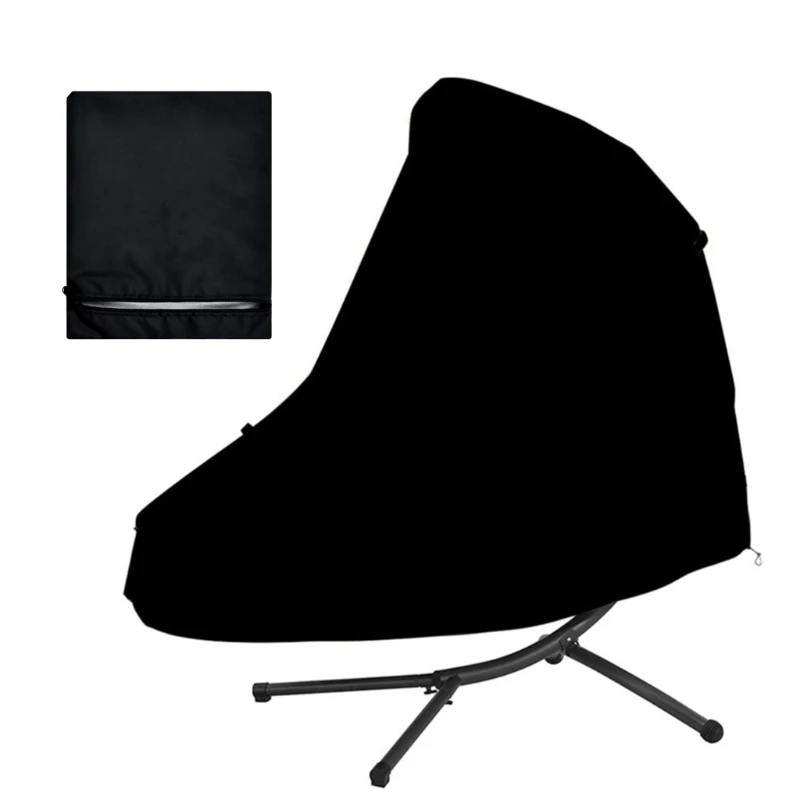 

73Inch Outdoor Hanging Chaise Lounge Cover Courtyard Patio Lounger Swing Chair Stand Hammock Waterproof Protector