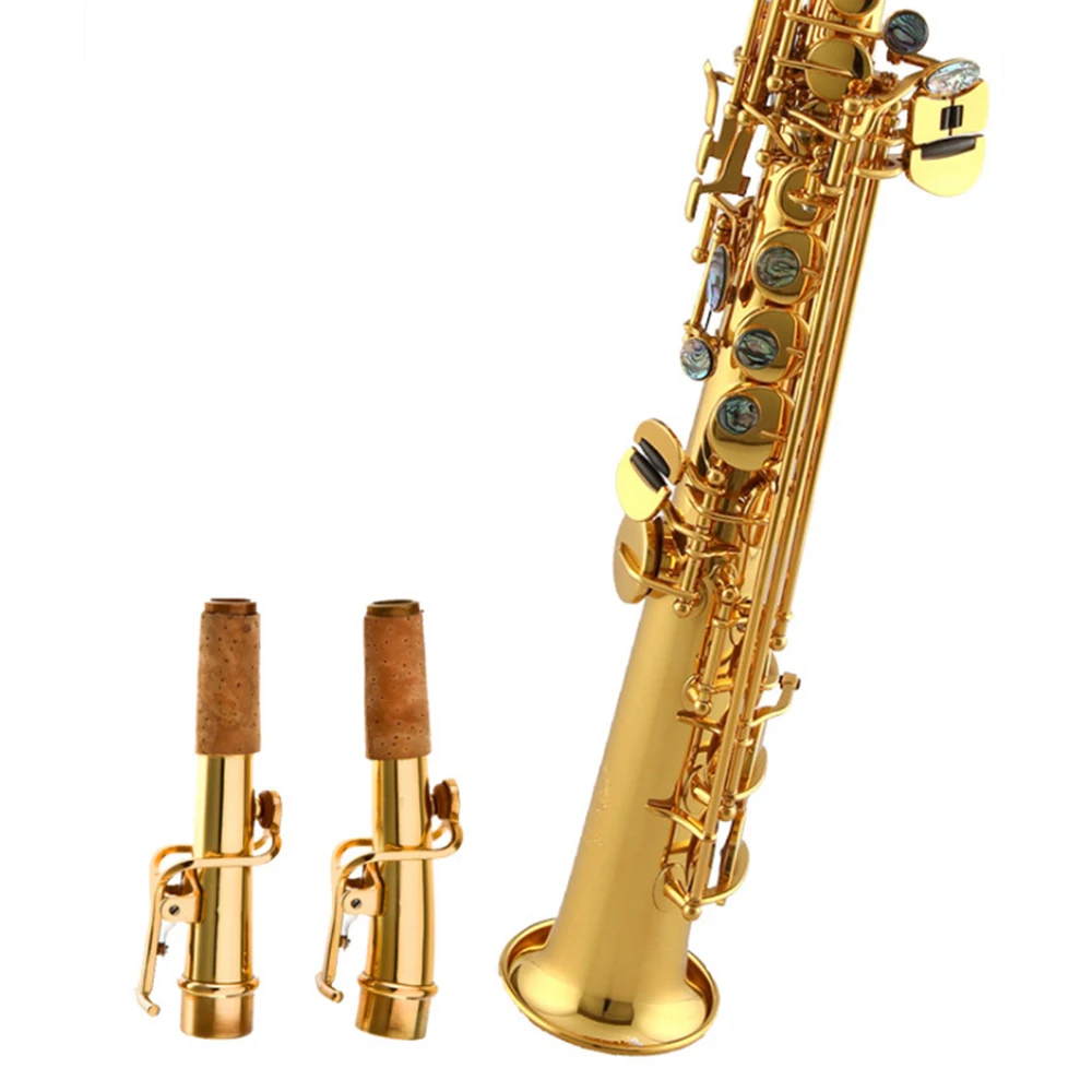 B flat Сопрано саксофон сплит сопрано лаковый золотые инструменты латунь событие
