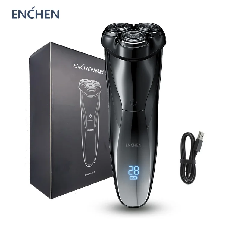 ENCHEN Blackstone3 электробритва 3D станок с тройным лезвием и плавающие бритвенные IPX7