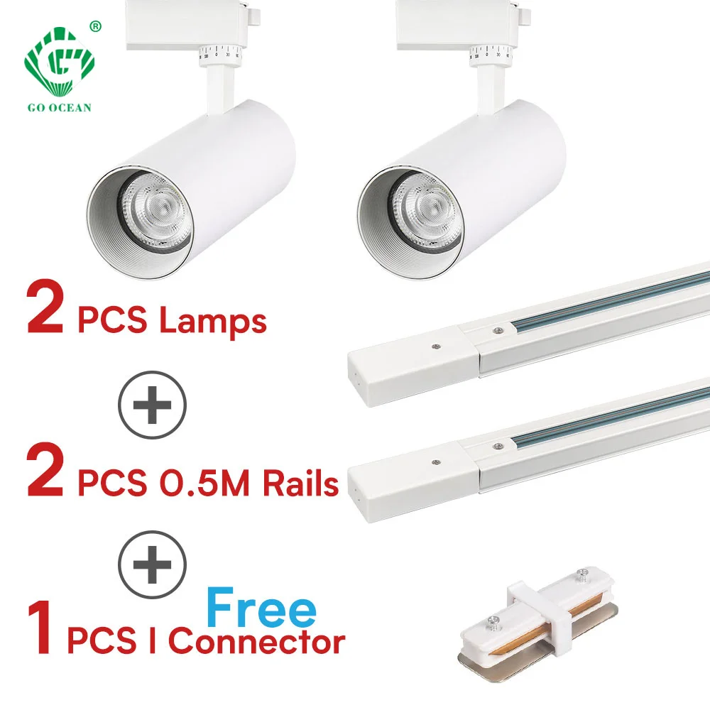 Светодиодный Трековый светильник энергосберегающая алюминиевая рейка