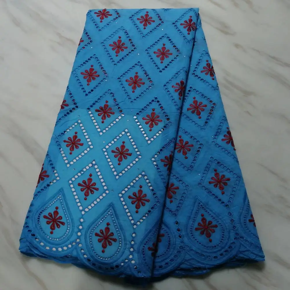 

Madison Latest Swiss Voile Lace In Switzerland Multi Color Cotton Fabric Lace With Stones Nigerian Embroidered Mesh Lace Trim