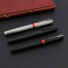 Высококачественная перьевая ручка JINHAO 75, матовое черное перо, титан, черные канцелярские принадлежности, чернильная ручка 0,7 мм, школьные принадлежности