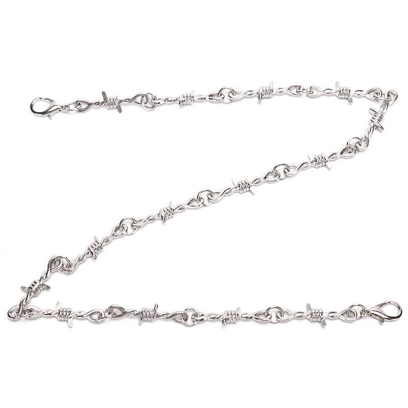 

Punk Women Men Thorns Chain Pendant Choker Necklace Hip Hop Jewelry Gift