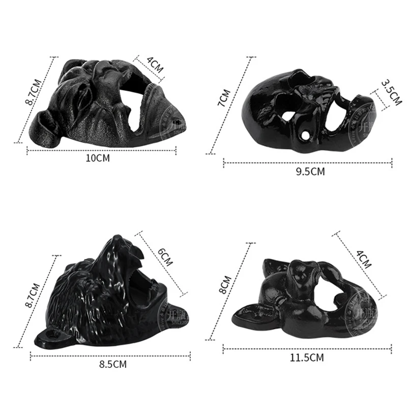 

Bottle Opener Rustic Vintage Style Cast Iron Wall Mounted Kitchen Supplies For Home Ornament I88