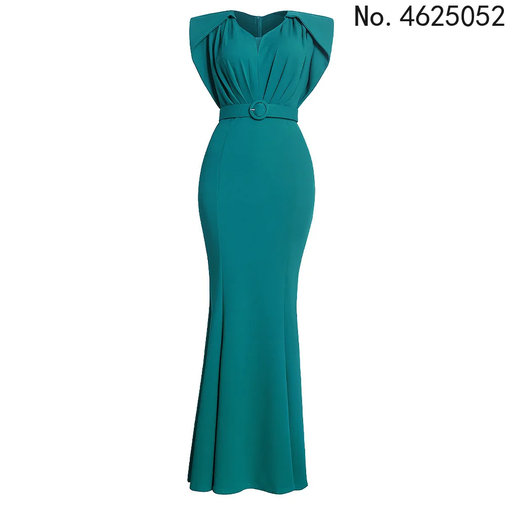 Африканские элегантные вечерние платья Дашики без рукавов облегающие