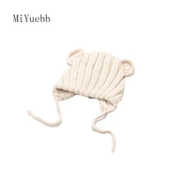 baby boys and girls knitting bear ears hat childrens wool knit cap winter trend cute hot hat mz19