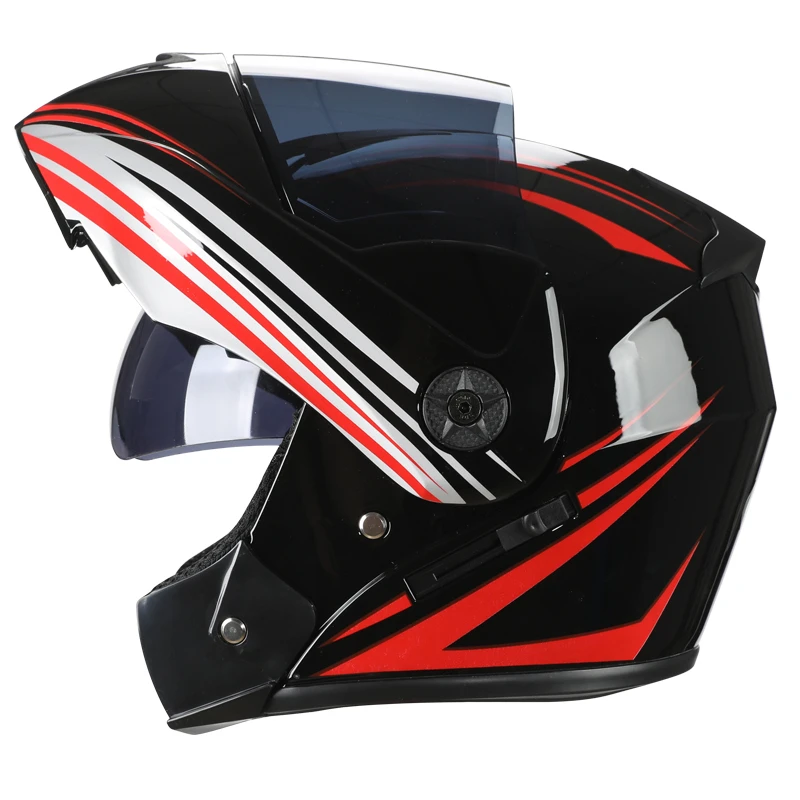 

2020 Motorcycle Offroad Racing Helmet Modular Dual Lens Helmet Summer Flip Up Helmet Safe Casco Capacete Casque Moto S M L XL