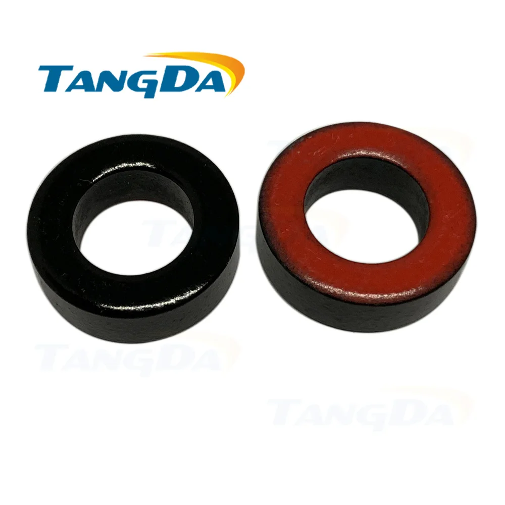 

Tangda T80-14 Iron powder cores T80 14 OD*ID*HT20*12.6*6.4mm 7.4nH/N2 14ue Iron dust core Ferrite Toroid Core toroidal Black red