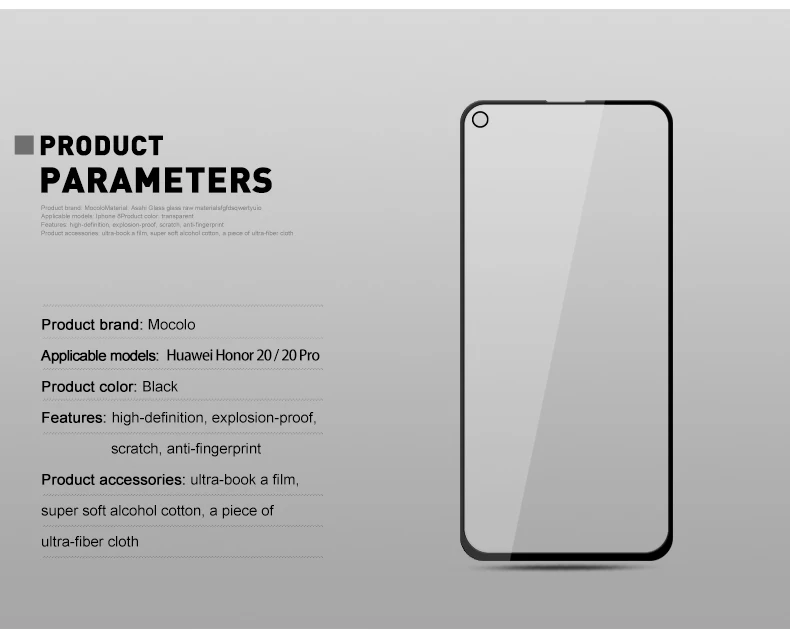 Для huawei Honor 20 Защитная пленка для экрана Mocolo 20 Lite 20i защитная пленка из закаленного стекла для huawei Honor 20 Pro