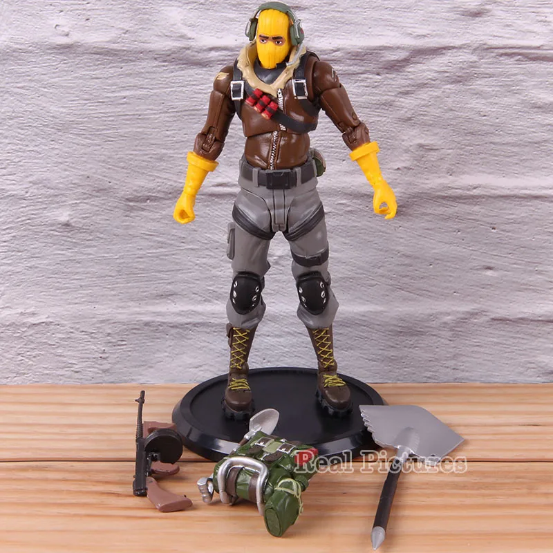 B no colorful box Череп Trooper/Raptor Fortress Night Battle Royale ПВХ Коллекционная Фигурка популярная модель игрушки статуи 17 см - Цвет: B no colorful box