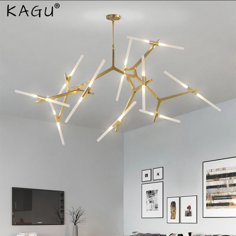Nordic Style Chandelier Living Room Creative Personality Dining Room Chandelier Post Modern Minimalist Chandelier