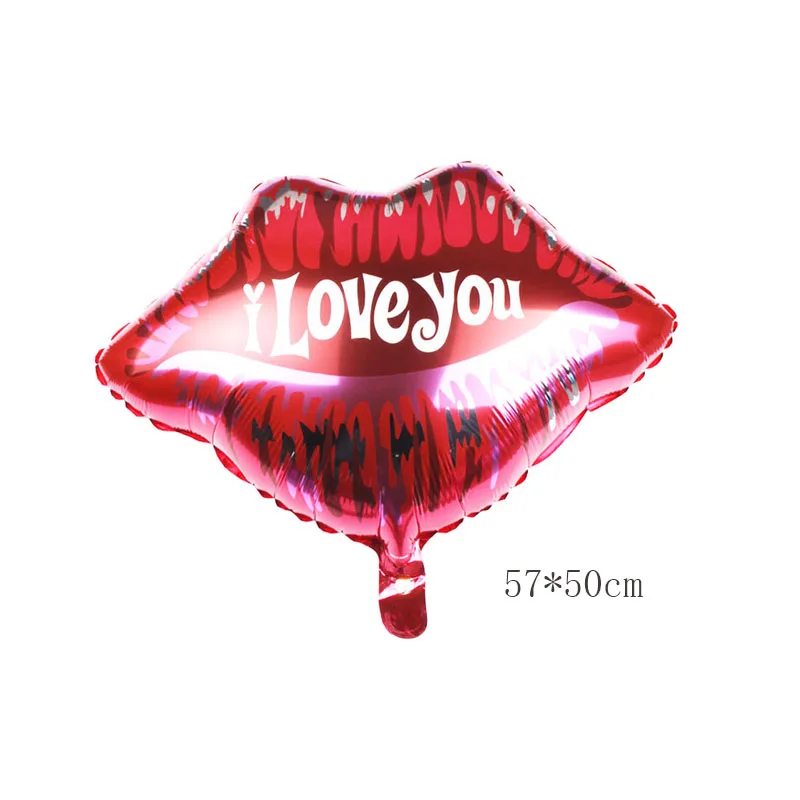 I love you Свадебный воздушный шар из фольги красная губа баллон гелия юбилей шар День рождения День Святого Валентина вечерние украшения события вечерние принадлежности - Цвет: I love you