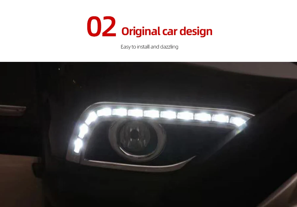 CSCSNL 1 пара DRL Вождения освещают светильник LED DRL с поворотник для Хонда сrv CR-V 2012 2013 противотуманная фара реле Дневной светильник