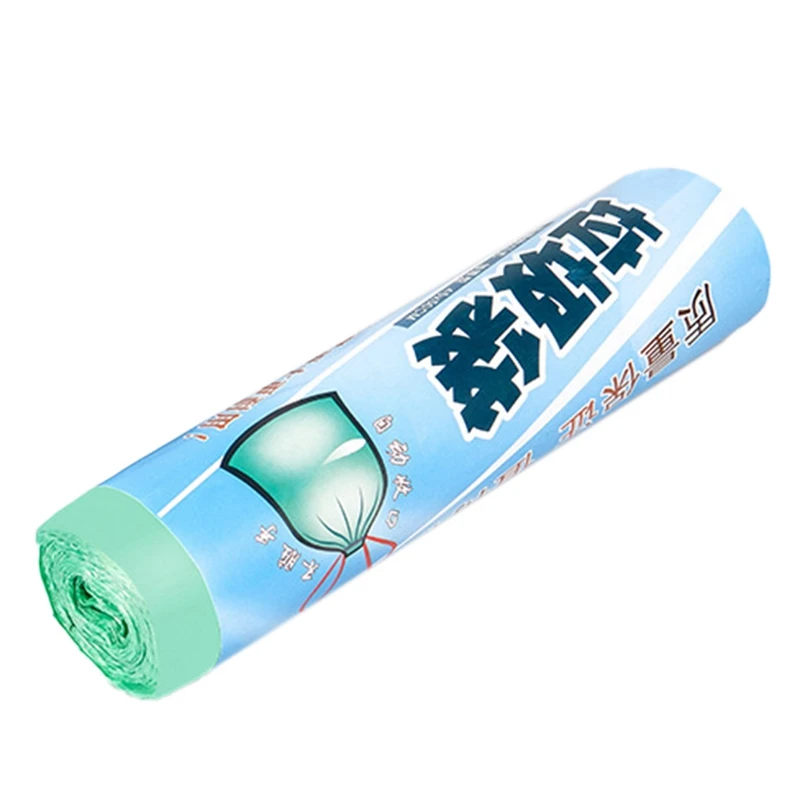 

A Drawstring Garbage Bag Bedroom Bath Kitchen Rubbish Bag Portable Automatic Closure 1 Roll Strong Thicken Plastic Trash Bags