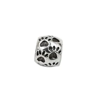 100pcs zinc alloy dog bear paw large hole beads for jewelry making bracelet necklace diy accessories d 66