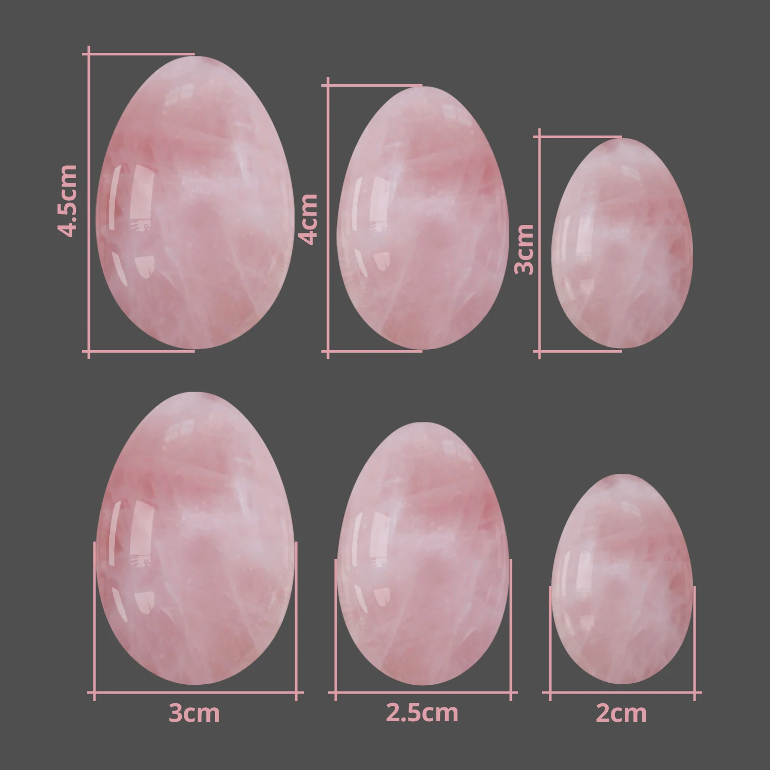 

Dropshipping Rose Quartz Yoni Egg Vaginal Tightening Kegel Exerciser Vaginal Massage Yoni Wand Kegel Massage Ball