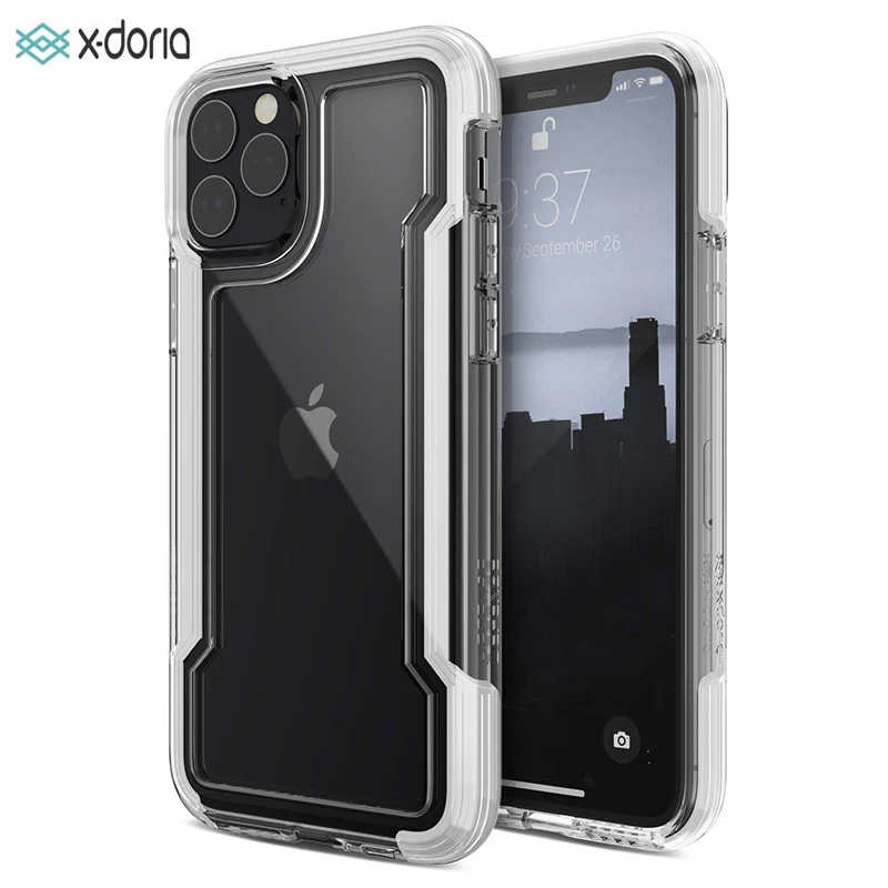 Защитный прозрачный чехол X Doria для iPhone 11 Pro Max защитный в стиле милитари Pro|Бамперы|