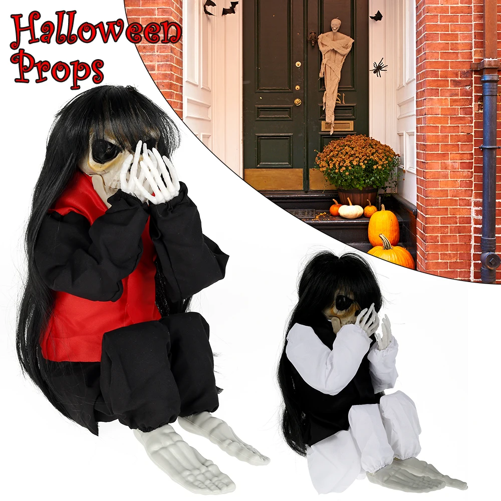 

Electric Trembling Crying Ghost Halloween Realistic Horror Voice-activated Scary Baby Toy Haunted House Party Tricky Decoration