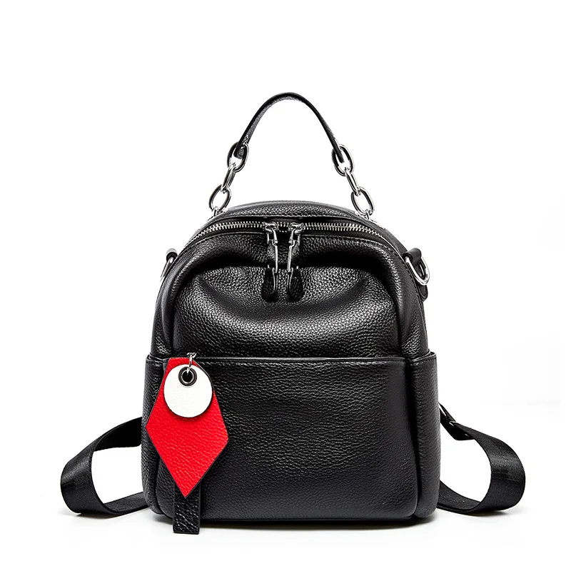 

BRIGGS Women Backpack Genuine Leather Bagpack Small laptop Backpacks Female Mochilas Casual Schoolbag For Teenagers High Quality