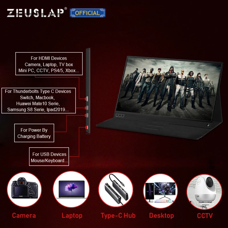 156 дюймовый сенсорный портат