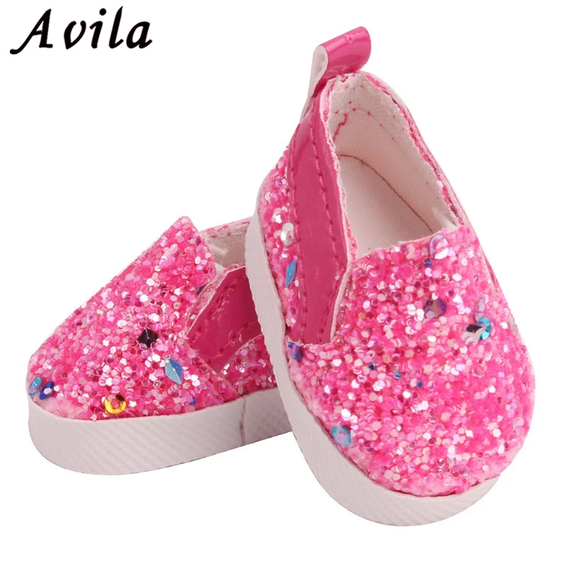 Обувь для Мини-куклы wellie wishers 14 5 дюйма и кукол EXO 20 см 1 пара холщовые кроссовки с