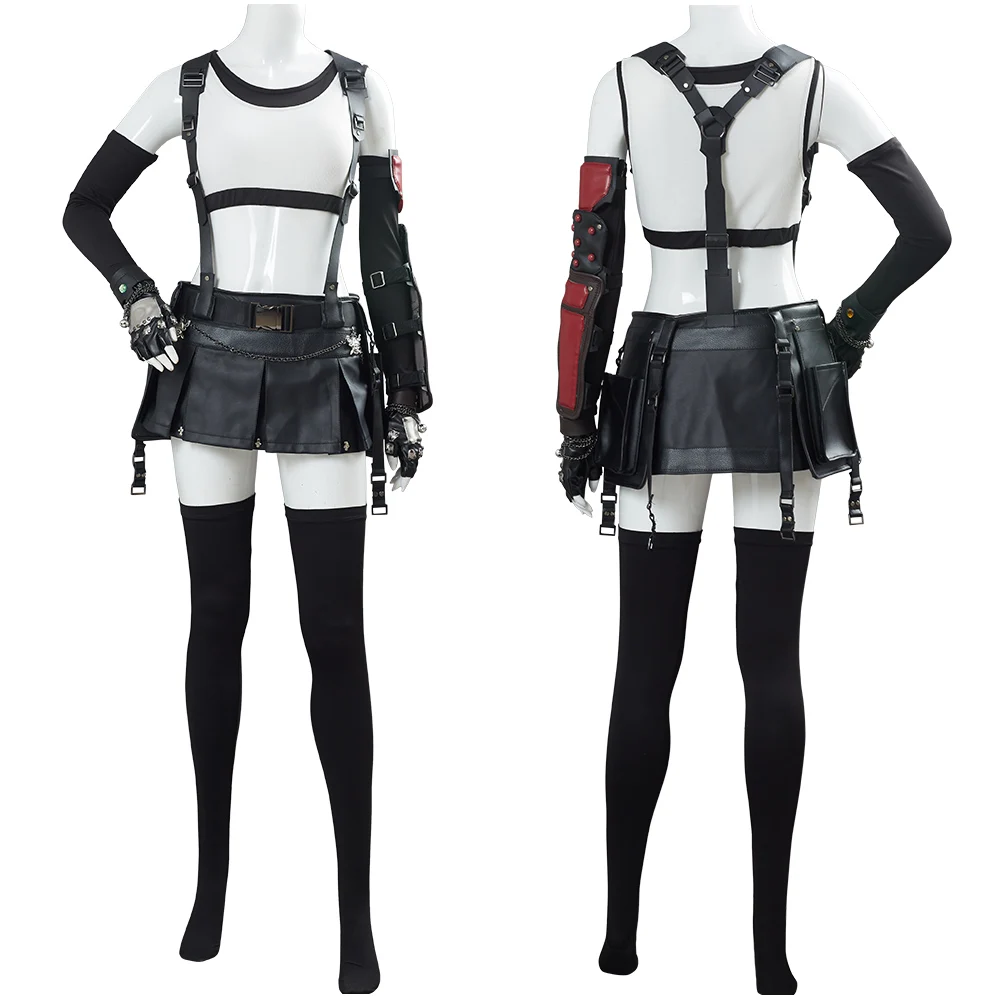 Костюм для косплея финальная фантазия VII 7 ремейк тифа Локхарт Униформа топ и юбка