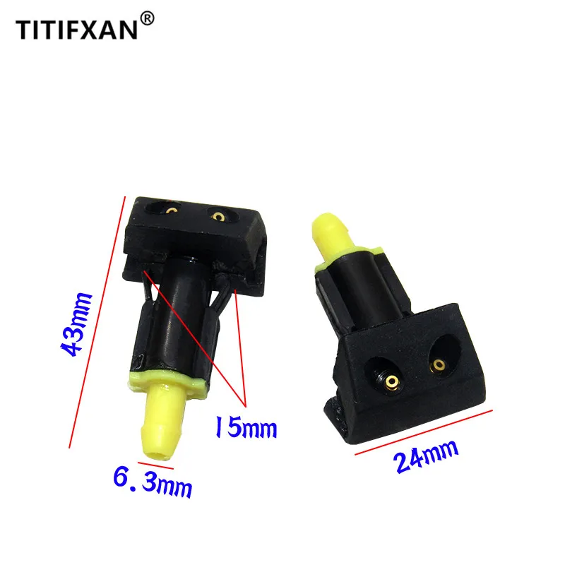 2Pcs Car Windshield Washer Wiper Water Spray Nozzle for Nissan old TIIDA 06-11 year Sylphy | Автомобили и мотоциклы