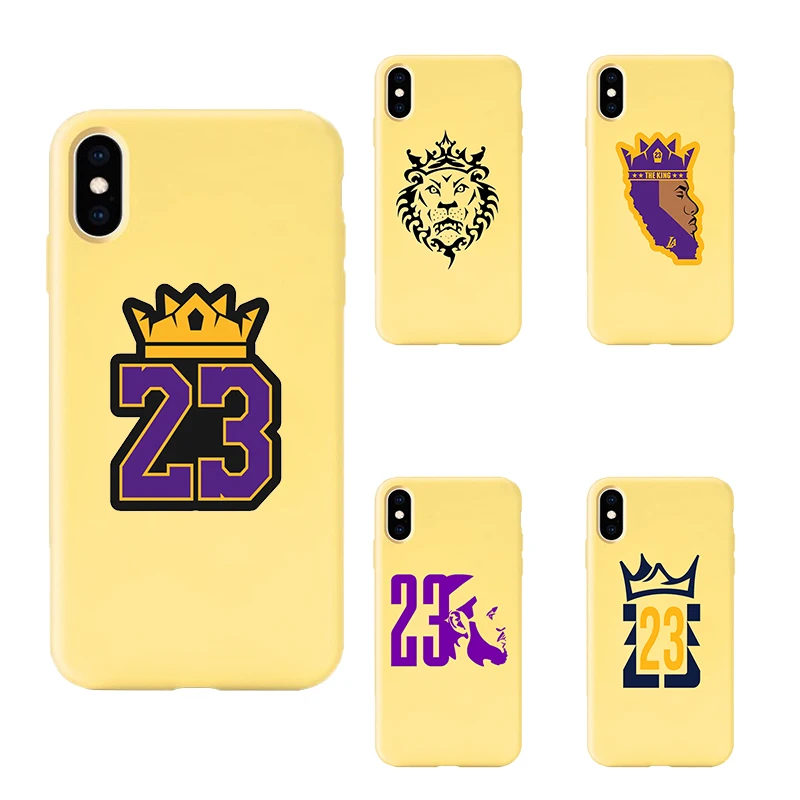 LeBron king James 23 Лос-Анжелес мягкий чехол для телефона из ТПУ чехол для iPhone11 pro 5 5S se 6 6s X Xs XR MAX 7 8 plus