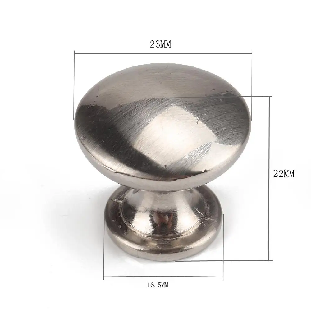 

4 Pcs/set Stainless Steel Simple Handle Pull Round Knob Handle Set