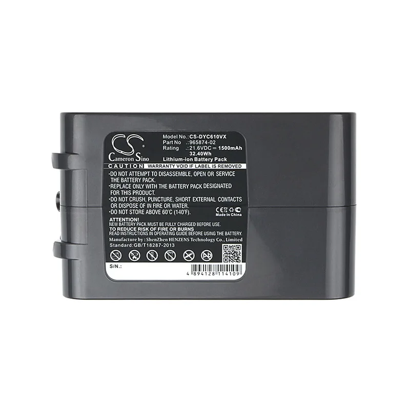 

CameronSino for DYSON Absolute DC58 DC61 DC62 DC62 Animal DC72 DC74 Animal V 6 Animalpro V6 Absolute V6 Animal battery