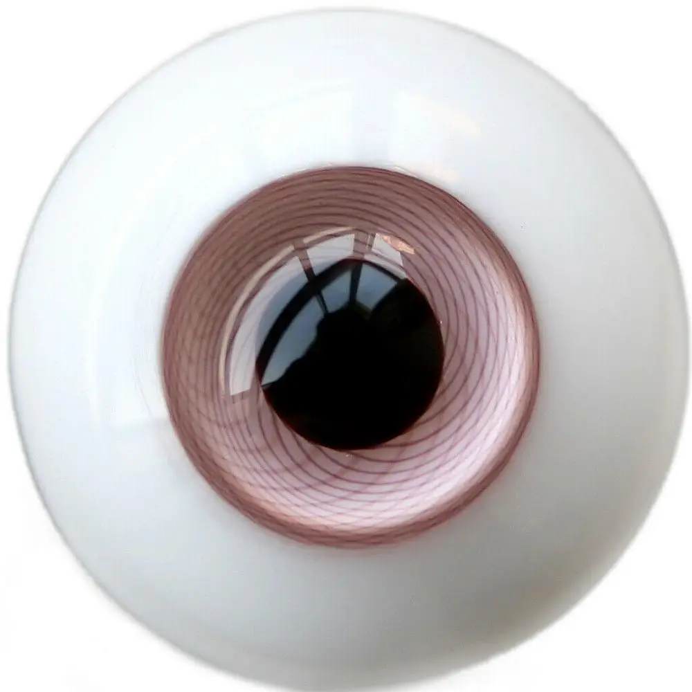 

[wamami] 6mm 8mm 10mm 12mm 14mm 16mm 18mm 20mm 22mm 24mm Dark Pink Glass Eyes Eyeball BJD Doll Dollfie Reborn Making Crafts