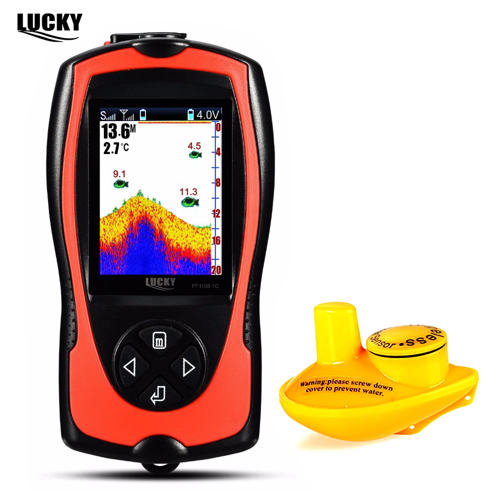 Беспроводной сонар Lucky FF1108-1CW датчик для обнаружения рыбы льда океана лодки