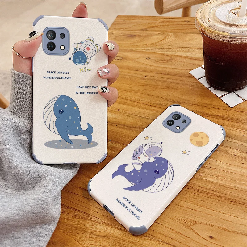 

Floating Whale Shockproof Case For Xiaomi Mi 11 lite Ultra 11i 10T Pro 10 10S lite Pro Poco F2 X2 F3 Pro Soft Phone Cover Case