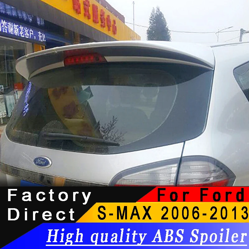 Для Ford S MAX 2006 до 2013 задний спойлер Высокое качество ABS из материала грунтовка DIY