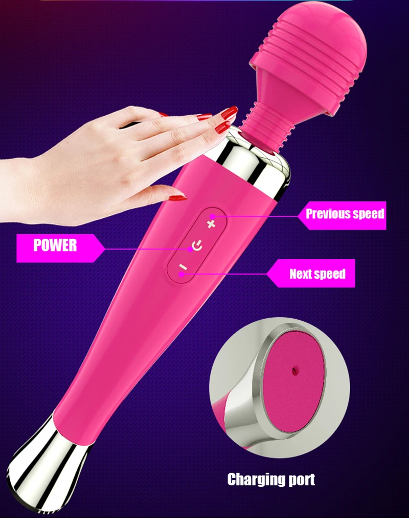 Вибратор женский Волшебная палочка с зарядкой от USB | Красота и здоровье