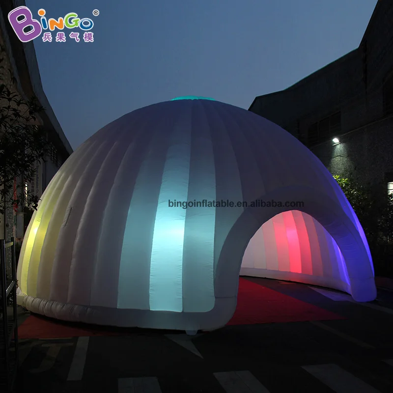 Изготовленный На Заказ 8X4.5 метров надувной купольный тент/надувной светильник с