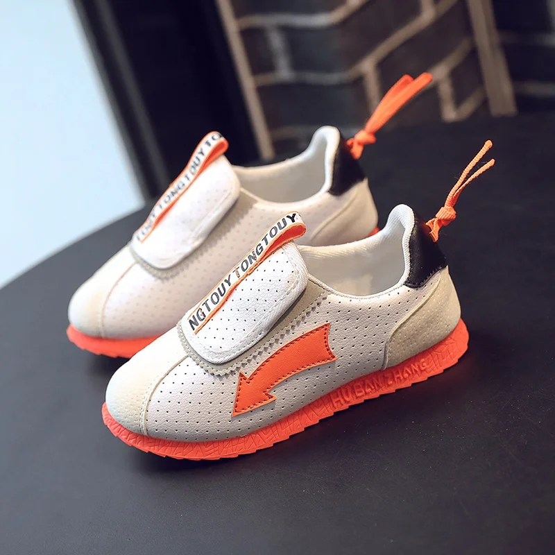 Повседневная детская обувь Новинка 2019 года Дышащие Детские кроссовки без