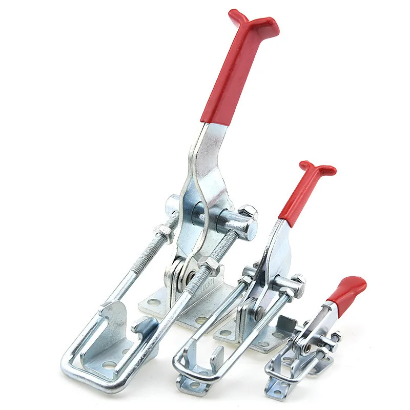 

180 Degree Adjustable Toggle Latch Catch Quick Hasp Lock Cabinet Boxes Lever Handle Hasp for Sliding Door Furniture Hardware