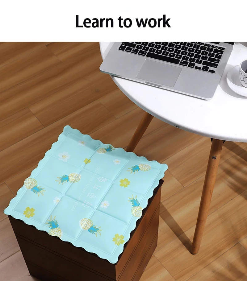 

Multifuncational Summer Gel Ice Cushion Waterproof Breathable Cool Foldable Ice Mat Office Home Chair Sofa Car Table Computer