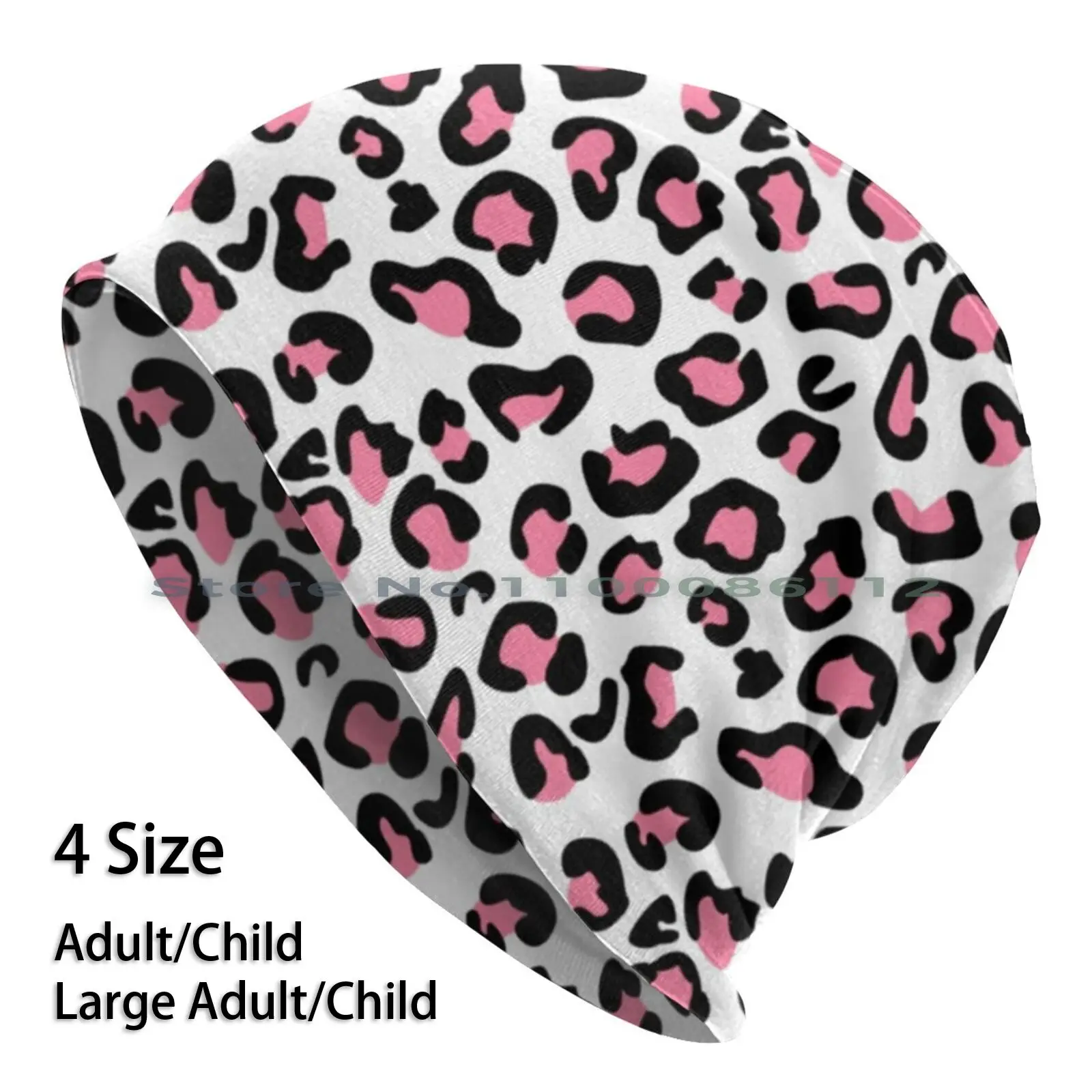 

Pink Leopard Print Beanies Knit Hat Pink Animal Cheetah Leopard White Vsco Girls Trendy Teen Trending Popular Cheap Aesthetic