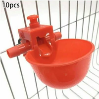 10pcs poultry drinking cup chicken hen plastic automatic waterer poultry chicken and duck waterer feeding supplies