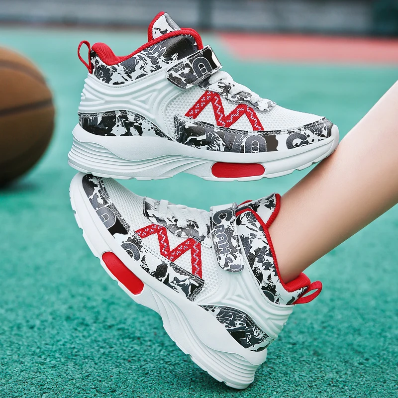 

Kids Sneakers Fashion Child Trainer Breathable High Top Walking Non-Slip Casual Children Footwear Sport Boys Shoe Tenis Infantil