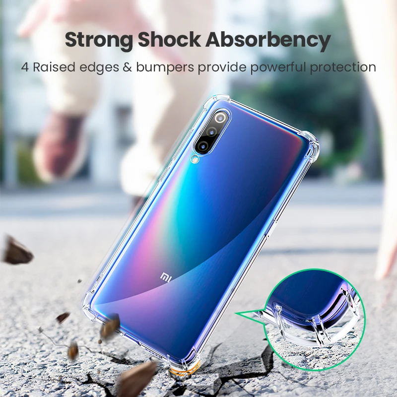 Ugreen Phone Case TPU Flexible Protective Funda For Redmi Note 7 Cover Xiaomi Mi 10 Pro 8 9 Half-Wrapped Fitted | Мобильные телефоны
