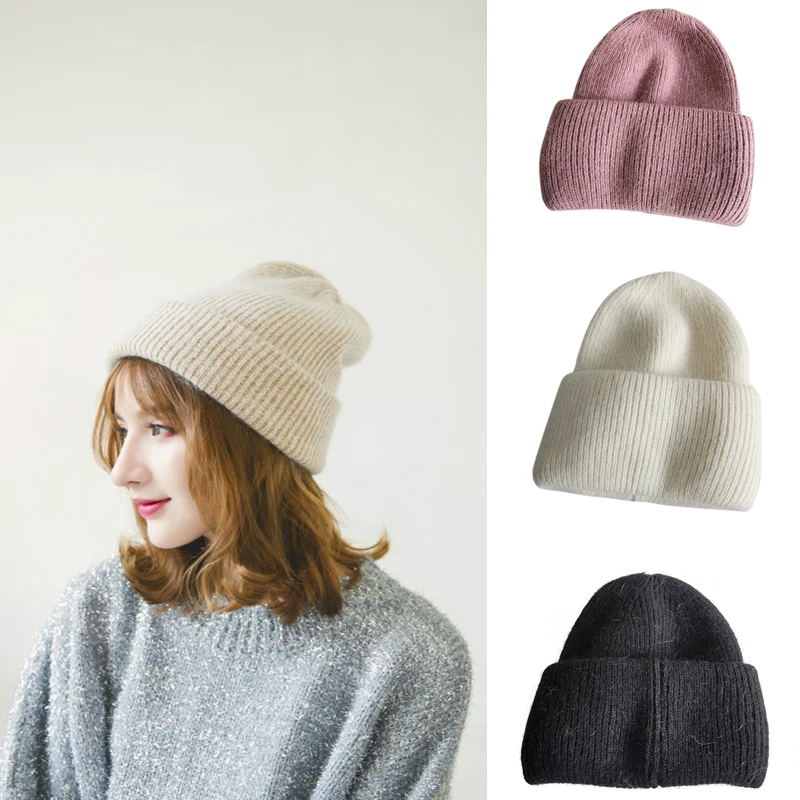 Женские облегающие шапки зимняя сохраняющая тепло шапка без козырька эластичная