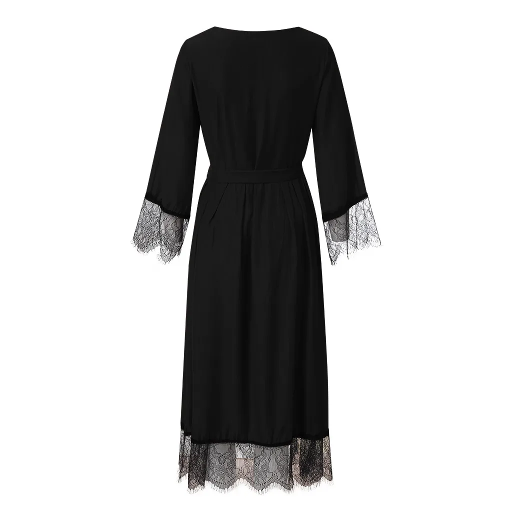 Женское кружевное платье повседневное мусульманское абайя Дубай Рамадан Турция