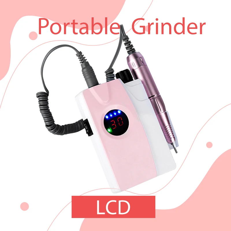 

Portable Nail Drill Machine 30000RPM Rechargeable Electric Manicure Drills for Manicure Nail Gel Polisher Nail Art Tools